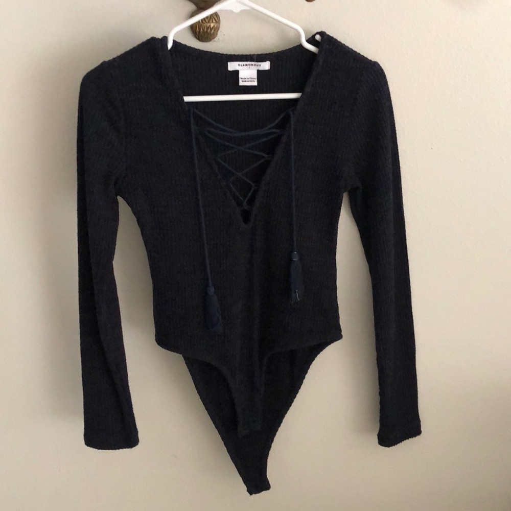 Glamorous Navy Body Suit